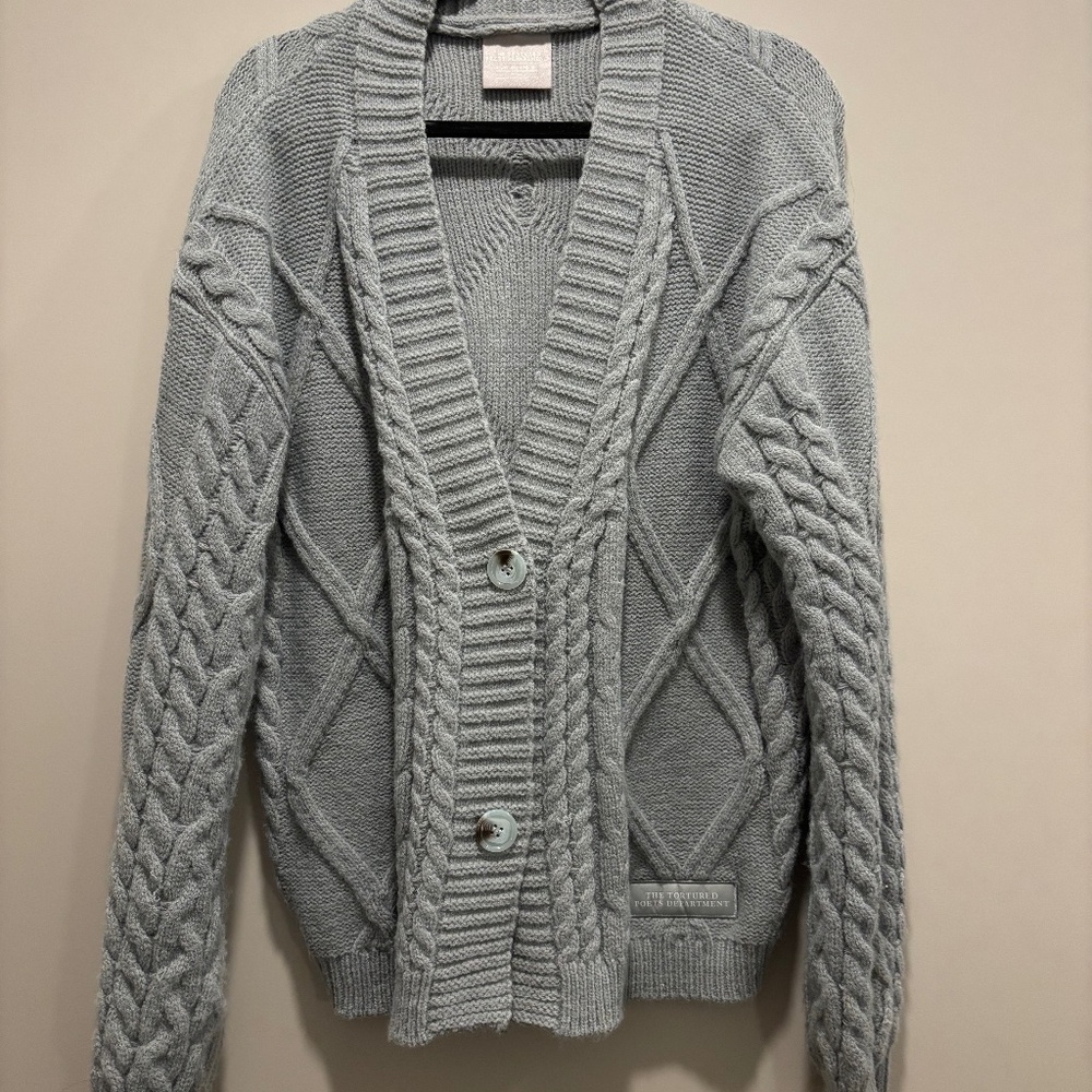 The Tortured Poets Department Gray Cardigan - Taylor Swift